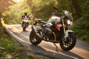 Moteur puissant sur une routière élégante